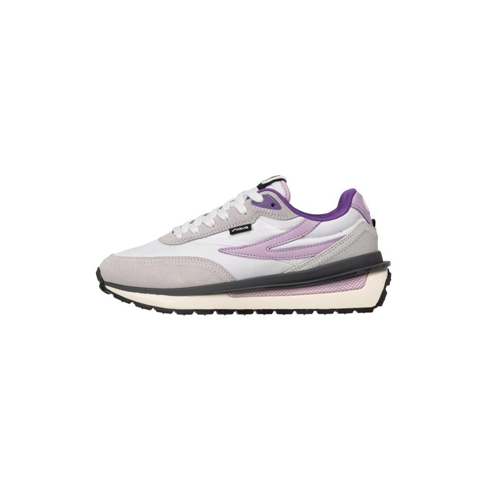 White Textile Athletic Sneakers