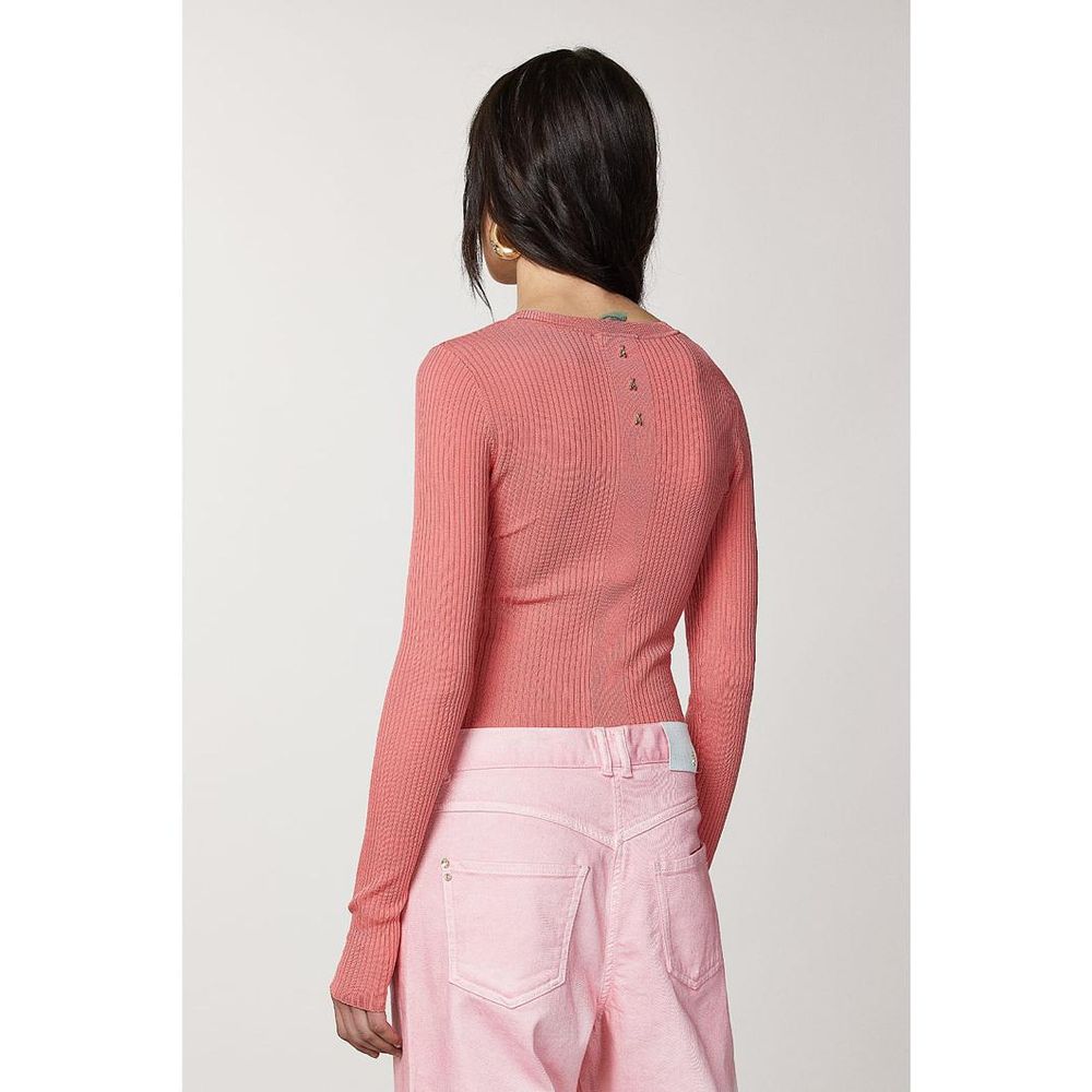 Pink Viscose Jeans Denim