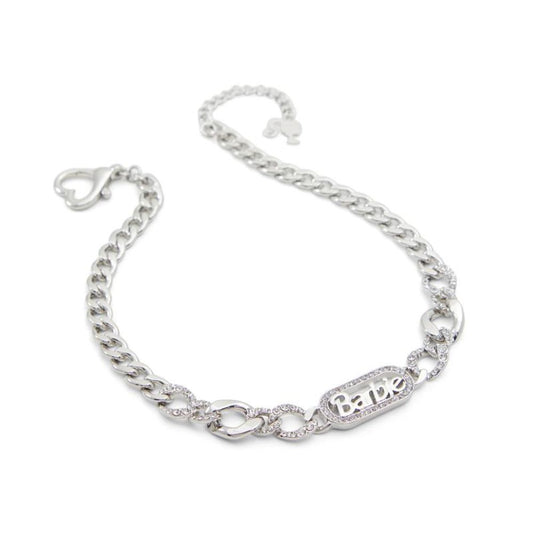 Silver Elastane Necklace