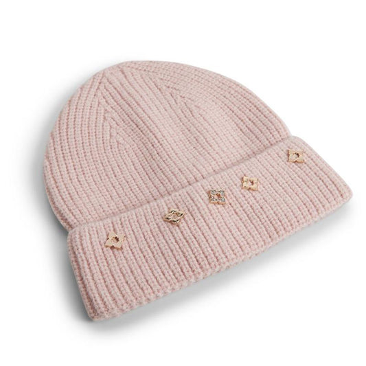 Pink Polyester Beanie