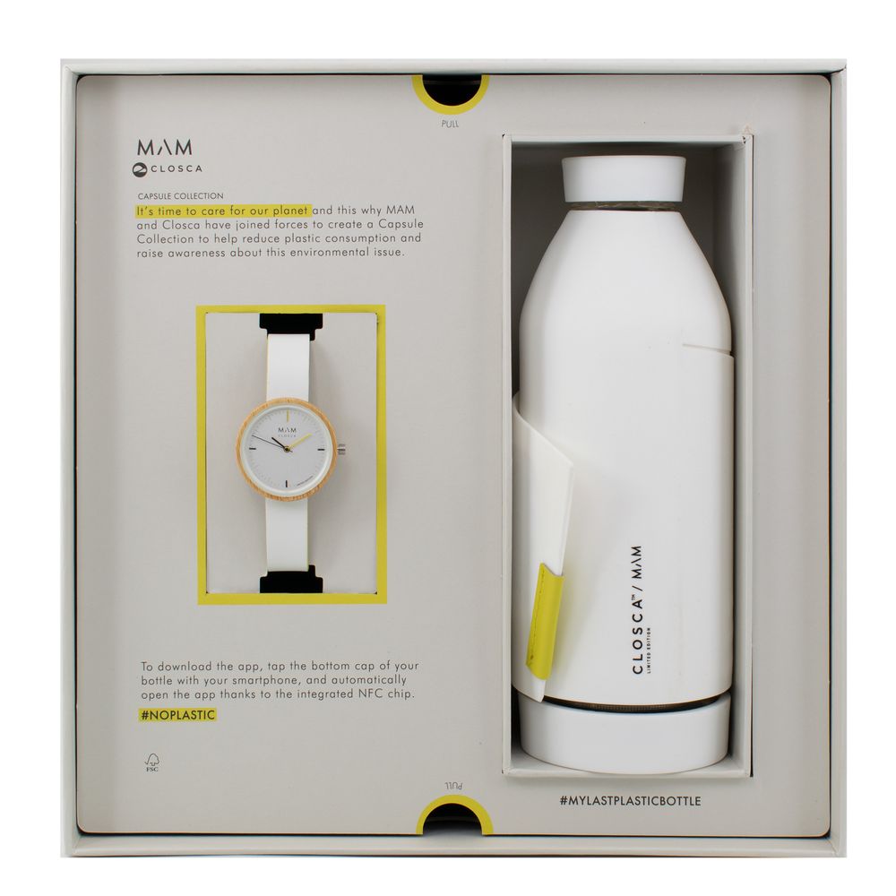 White Leather Dress Watch