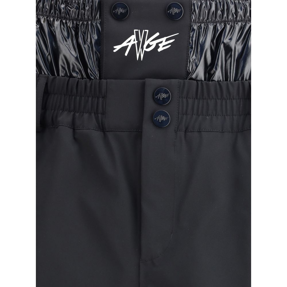 Black Polyamide Bermuda Shorts