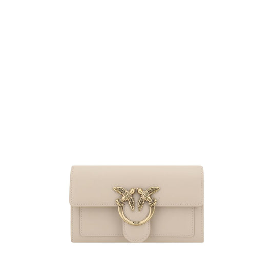 Beige Calf Leather Bos Taurus Wallet