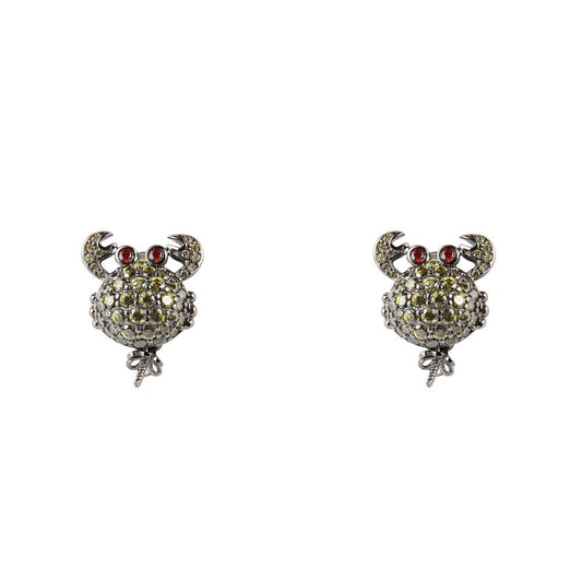 Black Silver Earrings