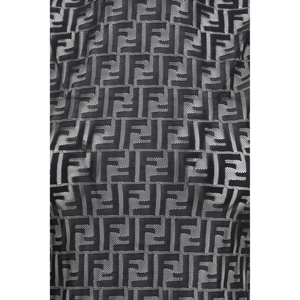 Black Polyamide Sleeveles T-Shirt
