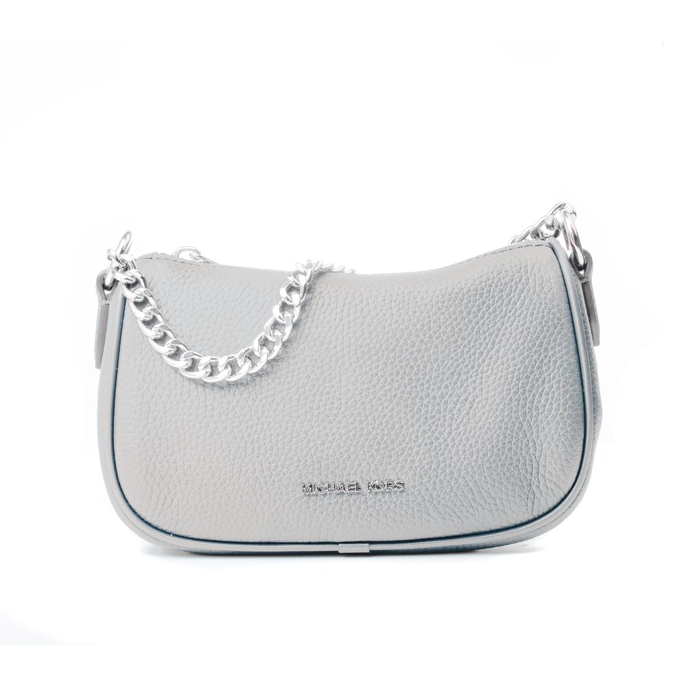 Beige Leather Shoulder Bag