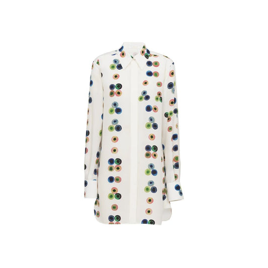White Silk Casual Dress