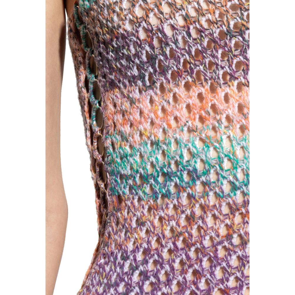 Multicolor Wool Casual Dress