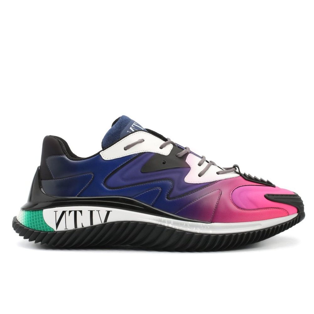 Black Calfskin Athletic Sneakers