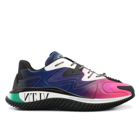 Black Calfskin Athletic Sneakers