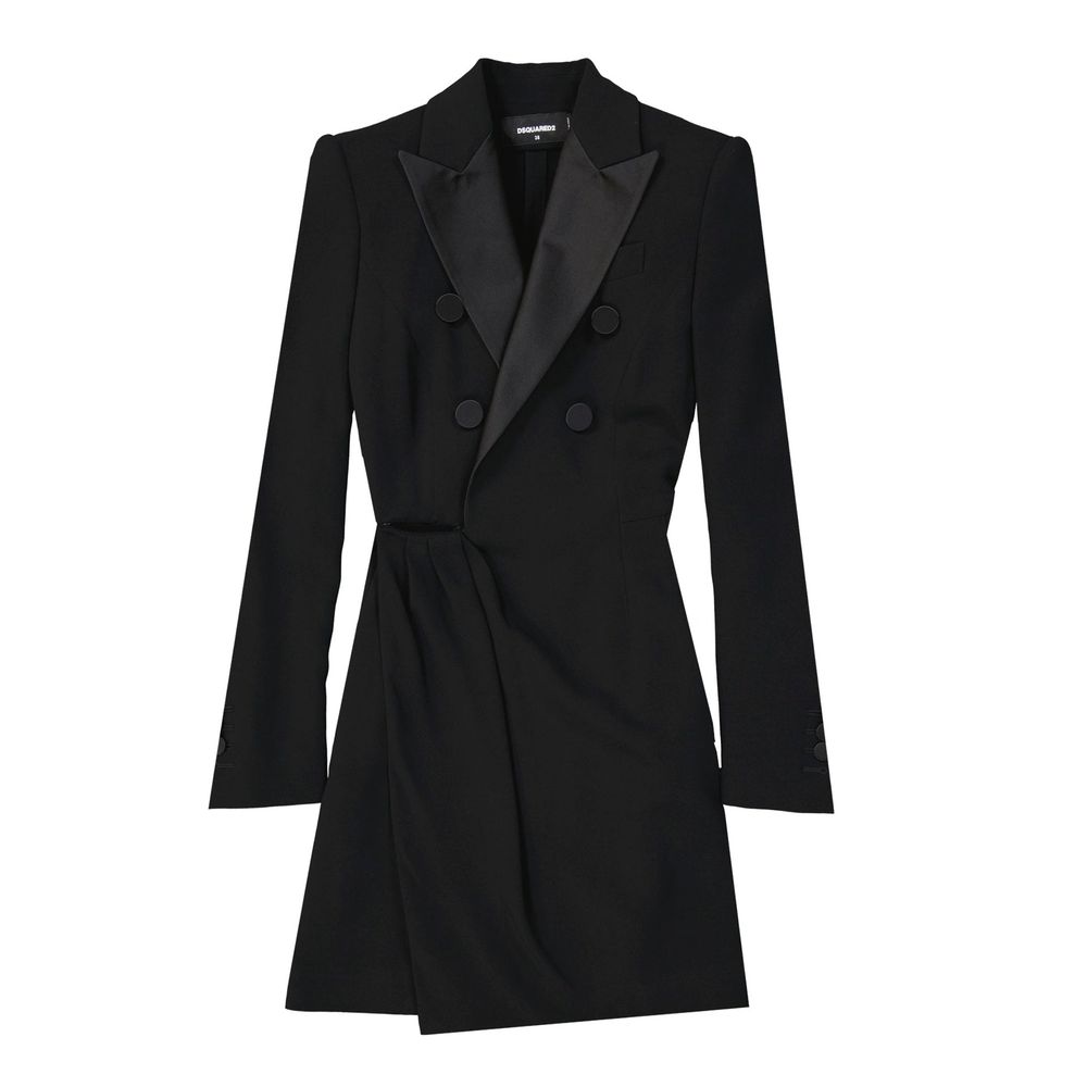 Black Viscose Cocktail Dress
