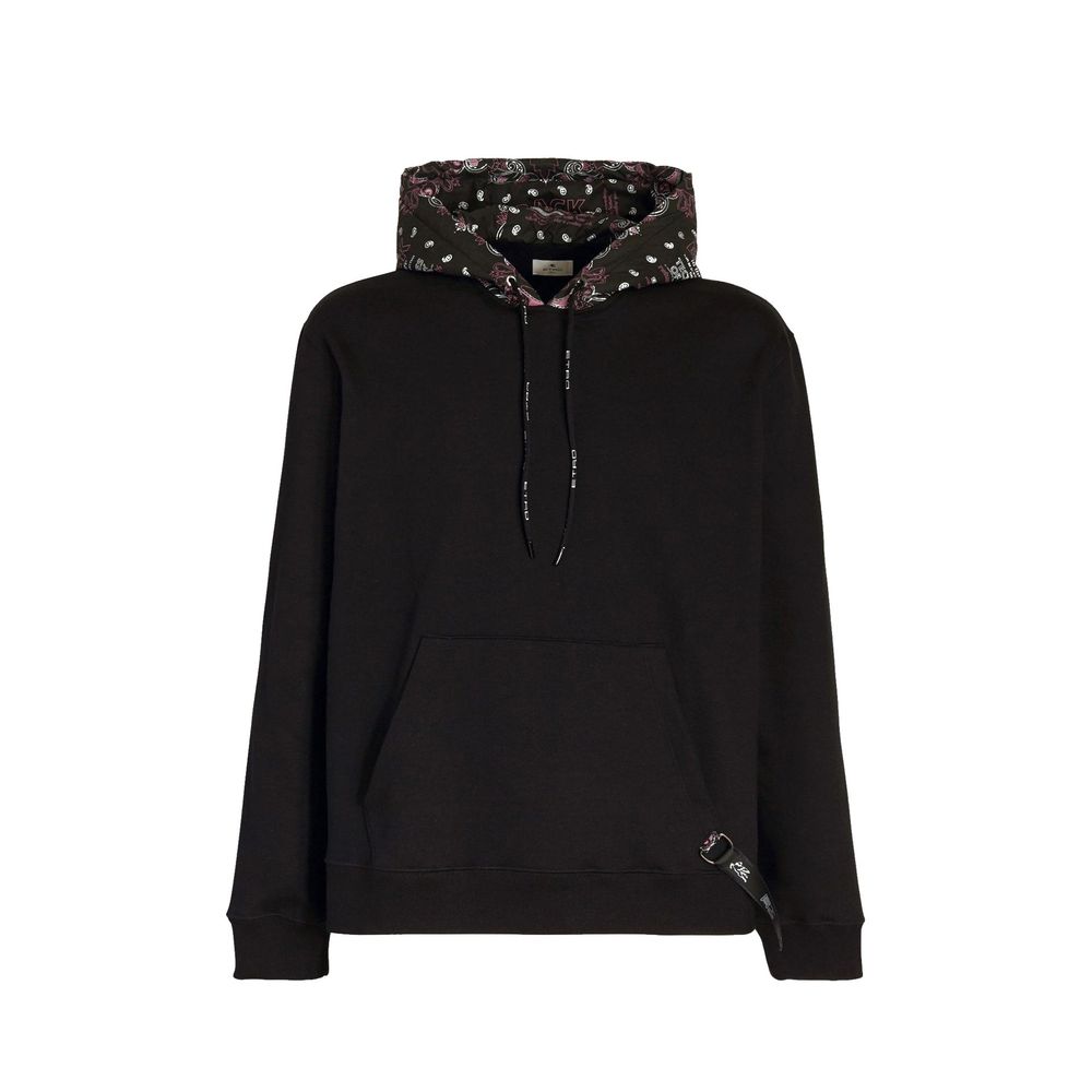 Black Cotton Sweatshirt