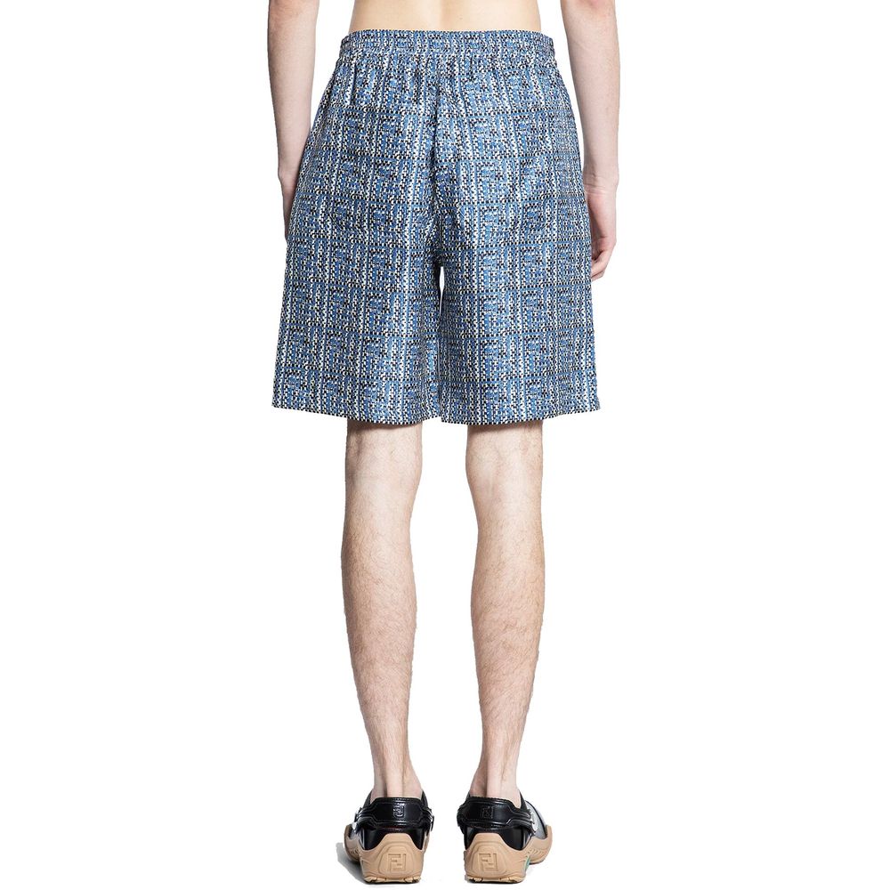 Blue Silk Short And Mini Shorts