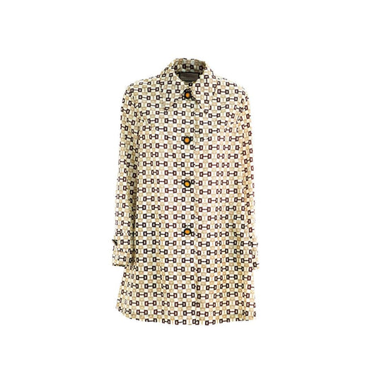 Beige Polyamide Coat