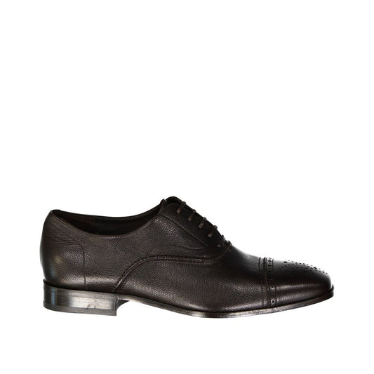 Brown Calfskin Oxfords And Derbies