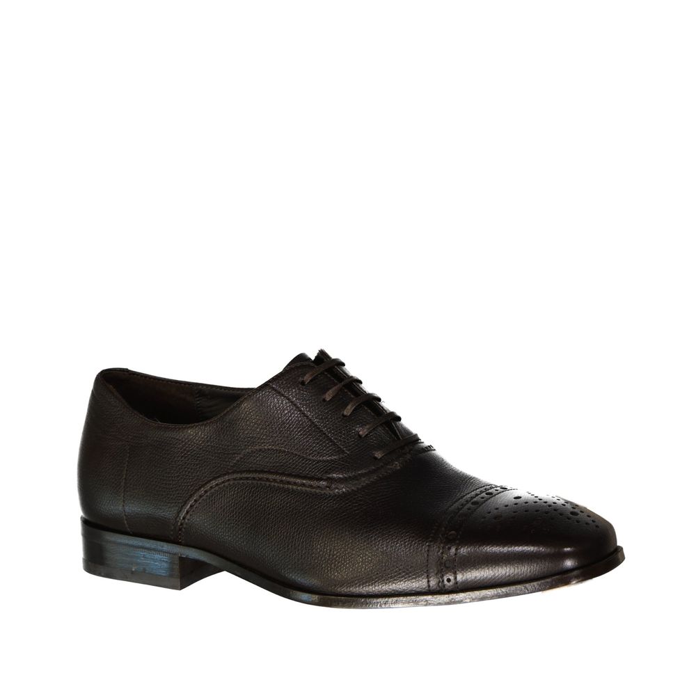 Brown Calfskin Oxfords And Derbies