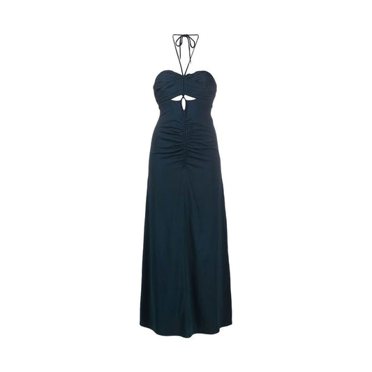 Gray Viscose Casual Dress
