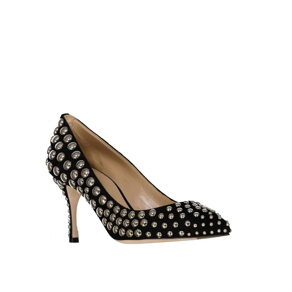 Black Calfskin Pumps