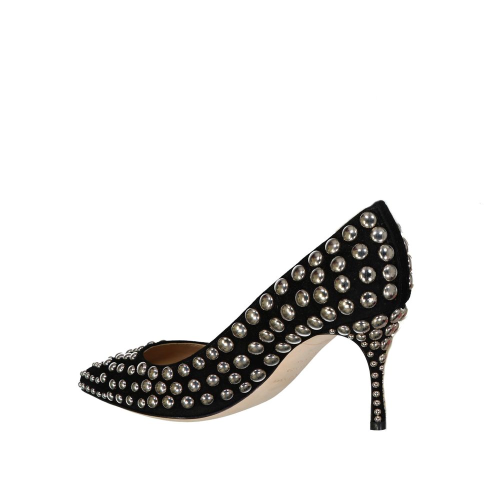 Black Calfskin Pumps