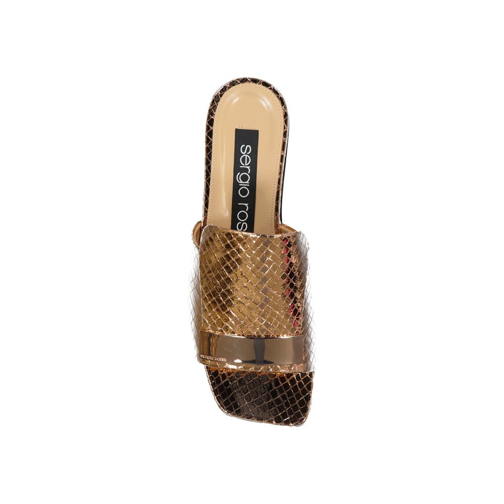 Rose Gold Calfskin Sandals