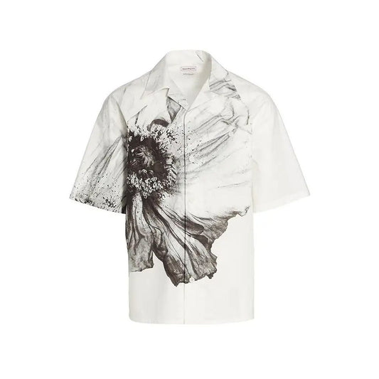 White Cotton Shortsleeve Shirt