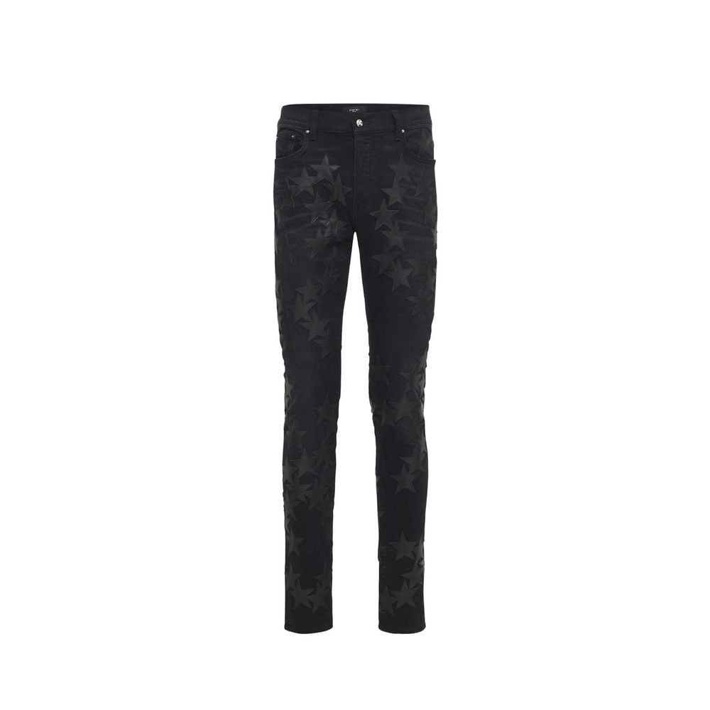 Gray Cotton Skinny Jeans