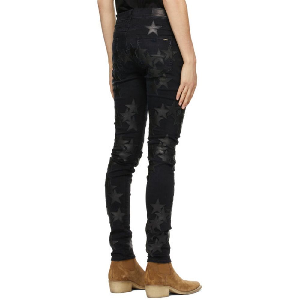 Gray Cotton Skinny Jeans