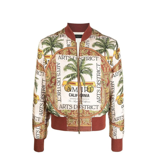 Beige Silk Bomber