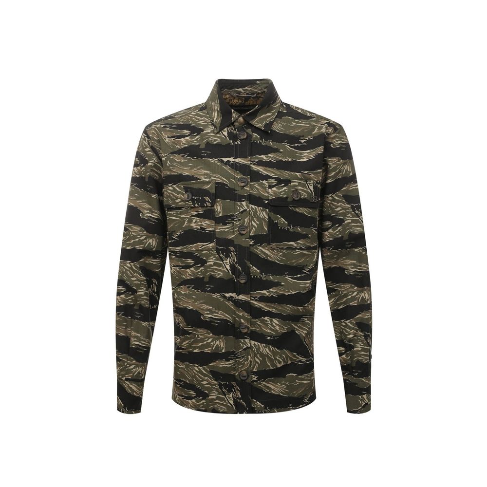 Bicolor Cotton Pattern Shirt