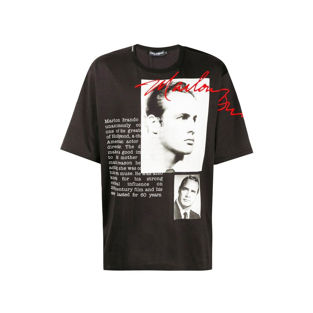 Black Cotton T-Shirt