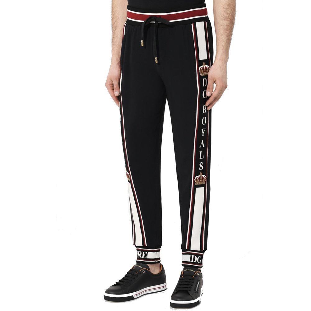 Black Elastane Joggers (Workout Pants)