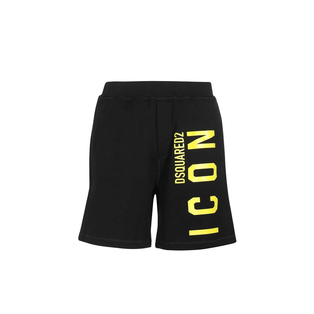 Black Cotton Shorts