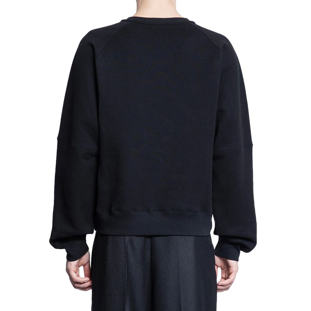 Black Cotton Sweatshirt