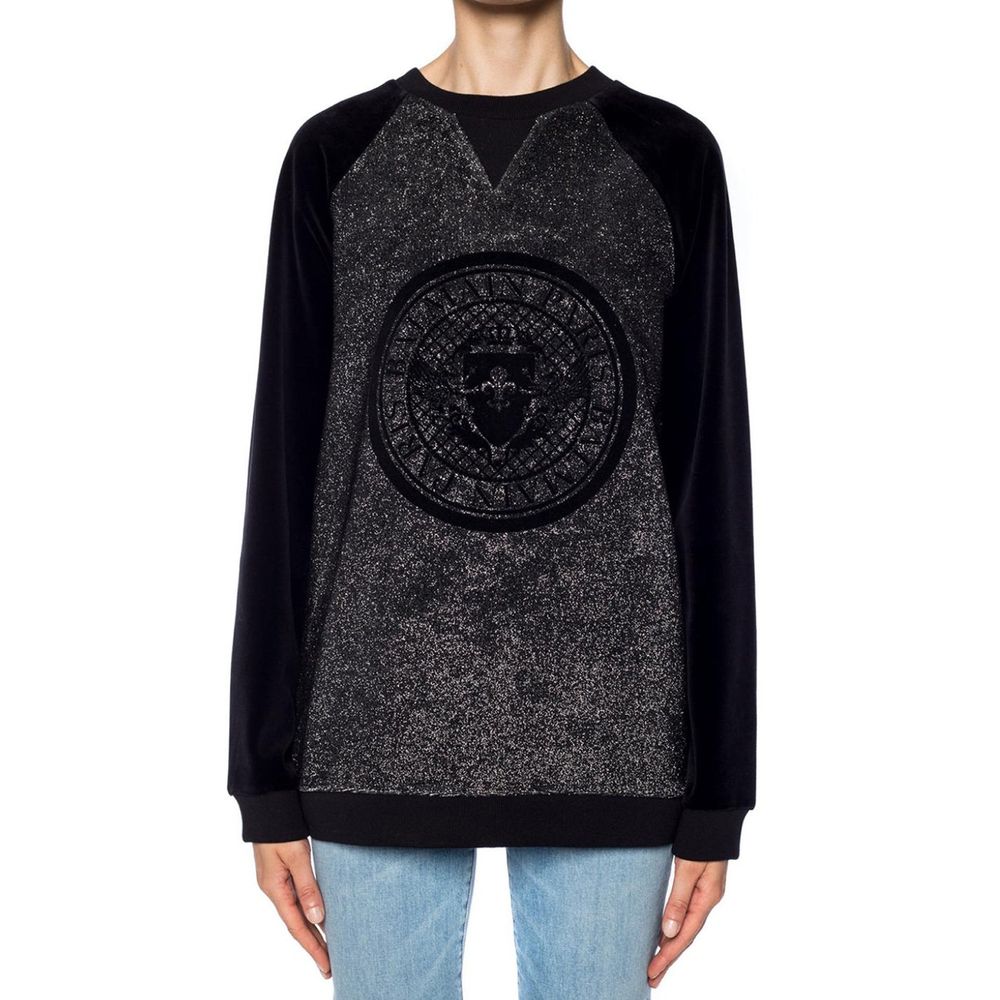 Black Elastane Sweatshirt