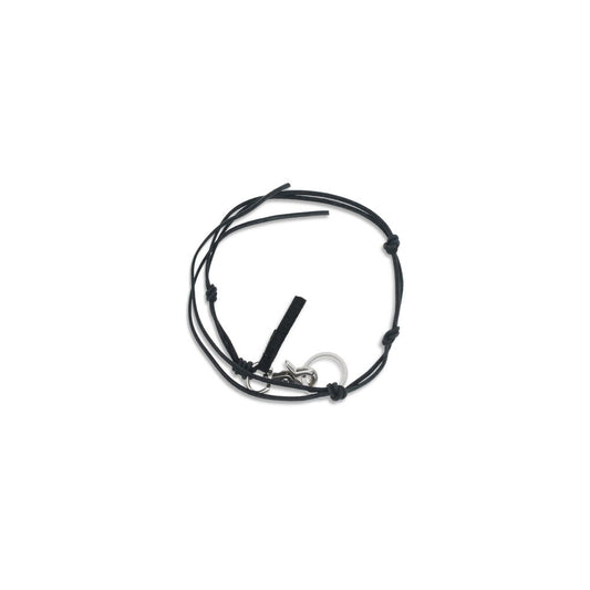 Black Calf Leather Bos Taurus Necklace