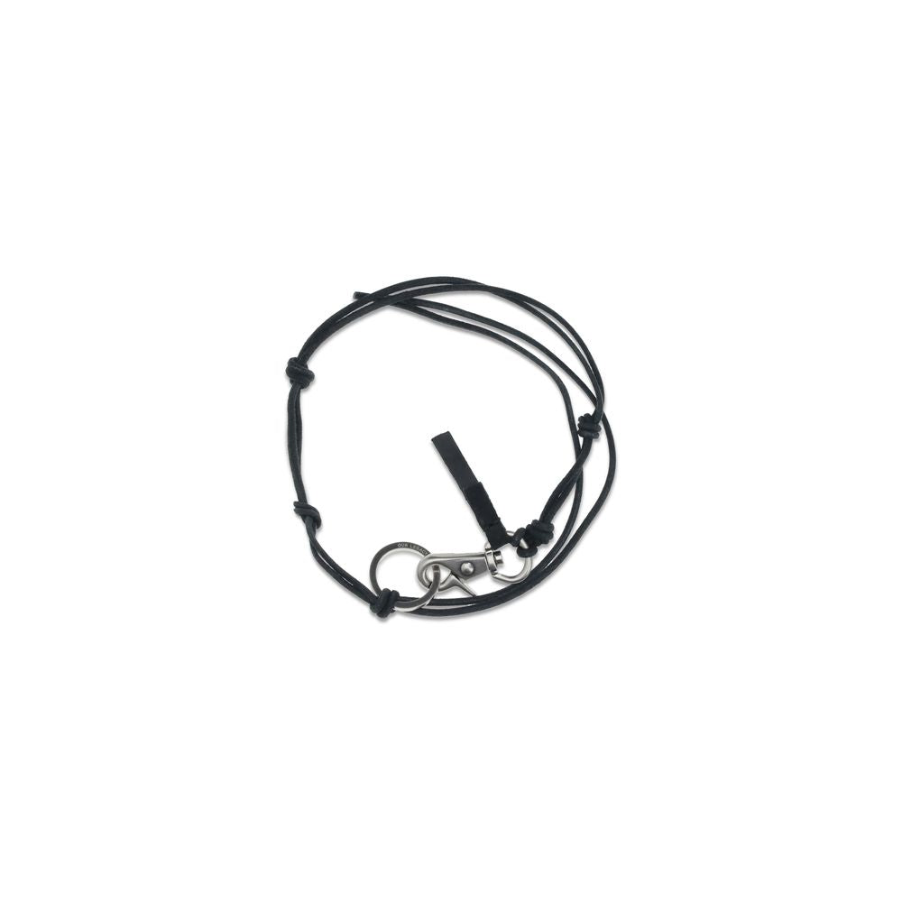 Black Calf Leather Bos Taurus Necklace