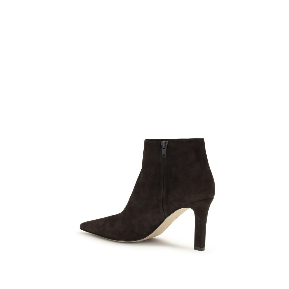 Brown Goatskin Ankle Boots