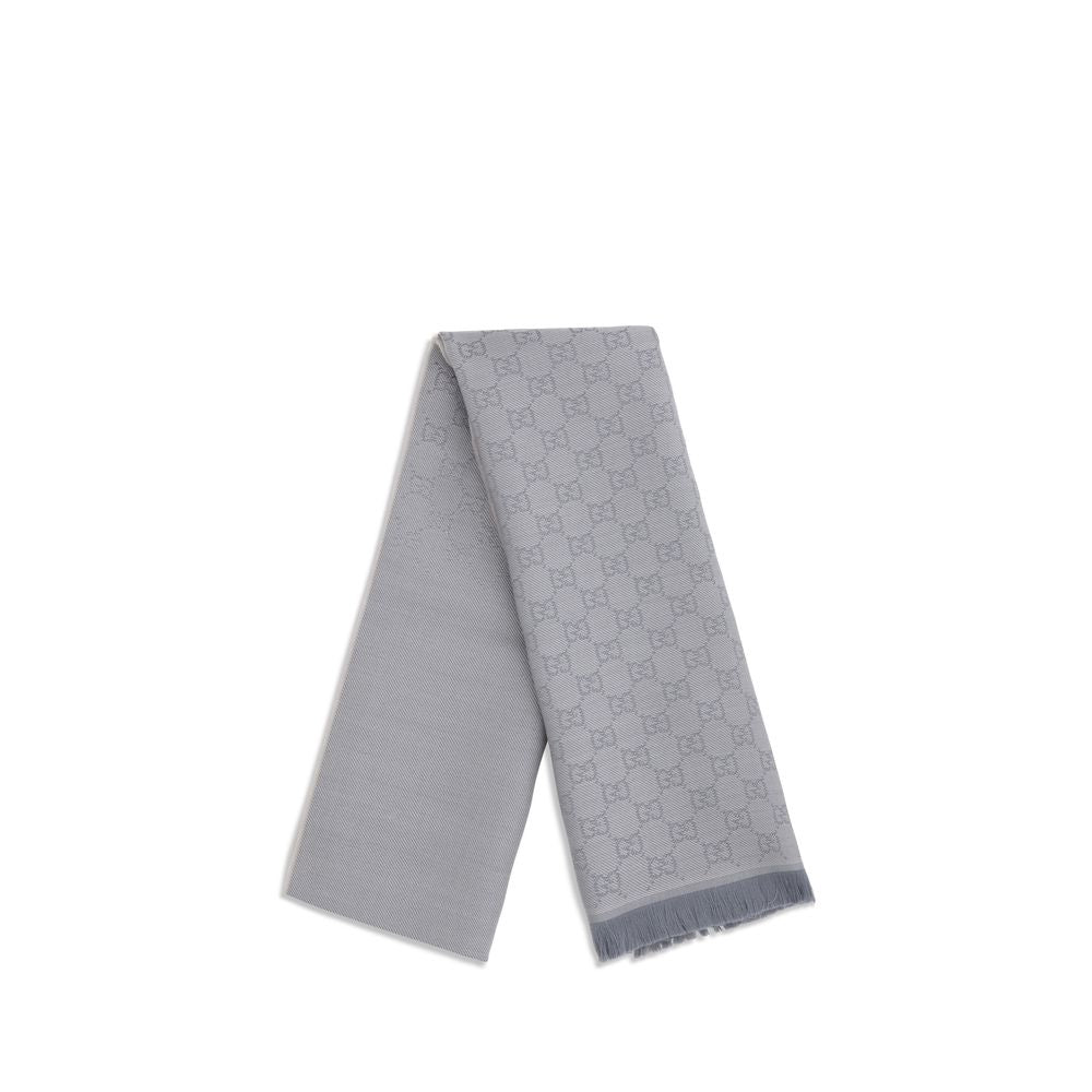 Gray Wool Scarf