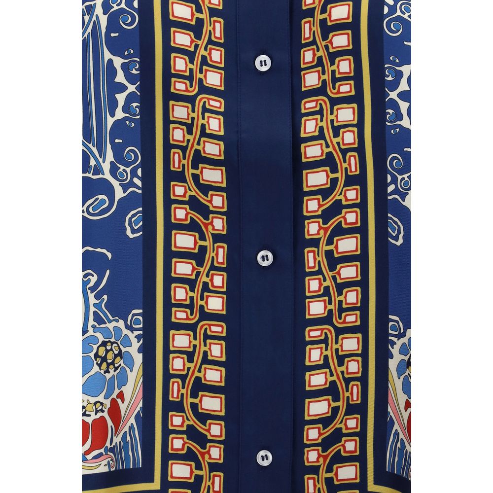 Multicolor Silk Pattern Shirt