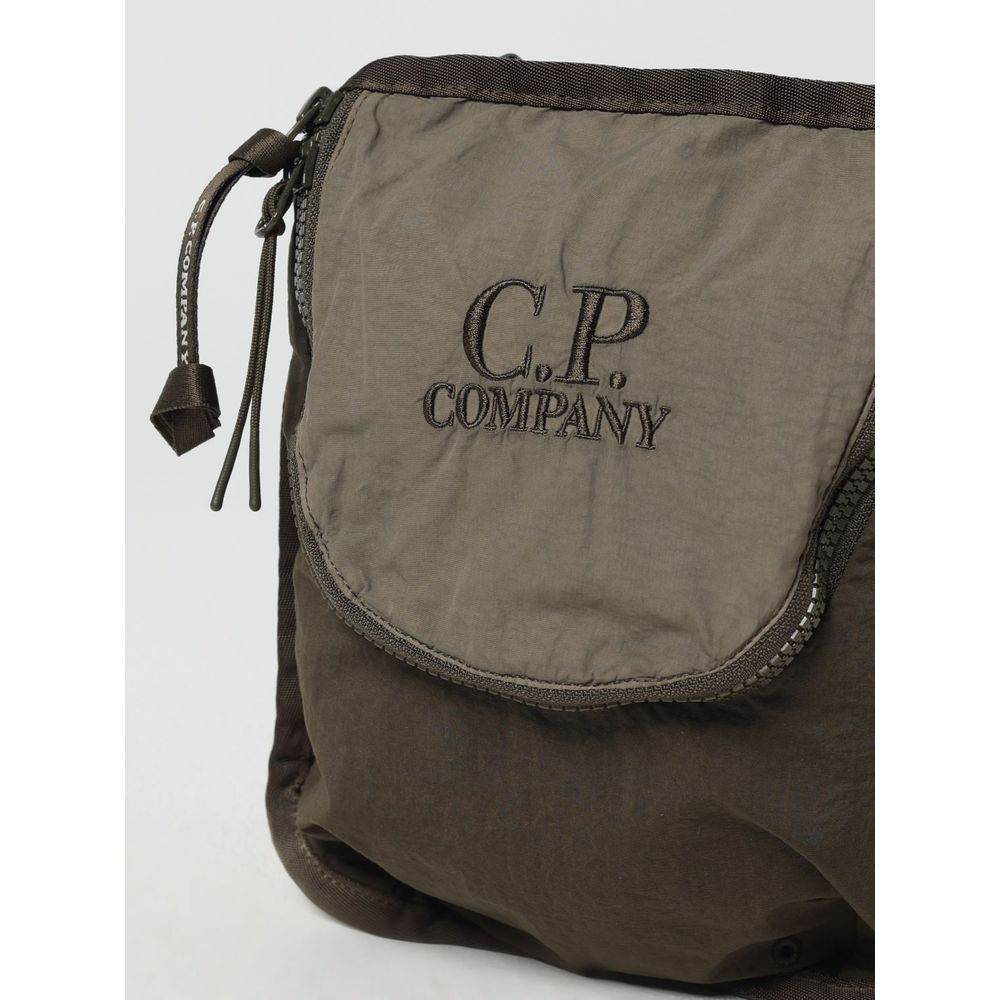 Bicolor Nylon Crossbody Bag