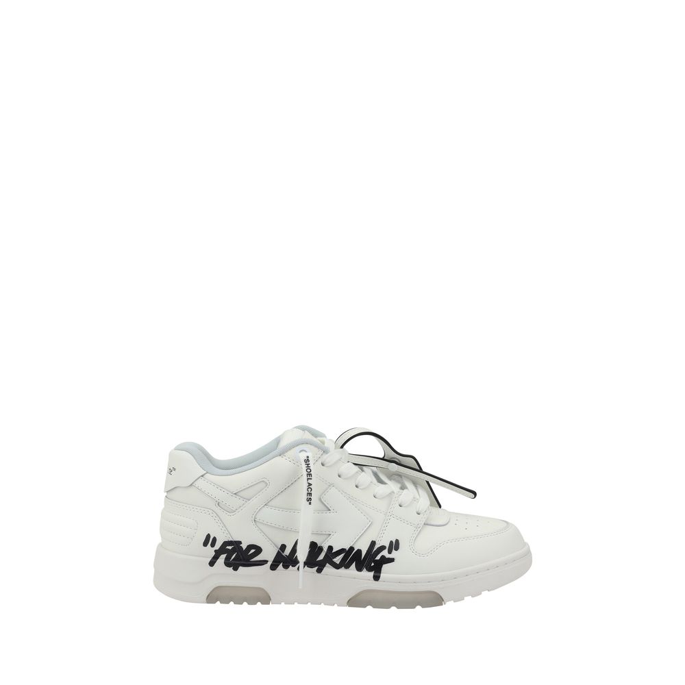 White Rubber Low Top Sneakers
