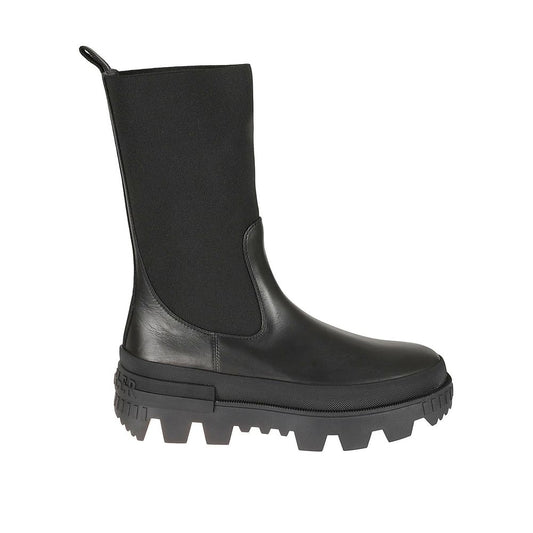 Black Calfskin Ankle Boots