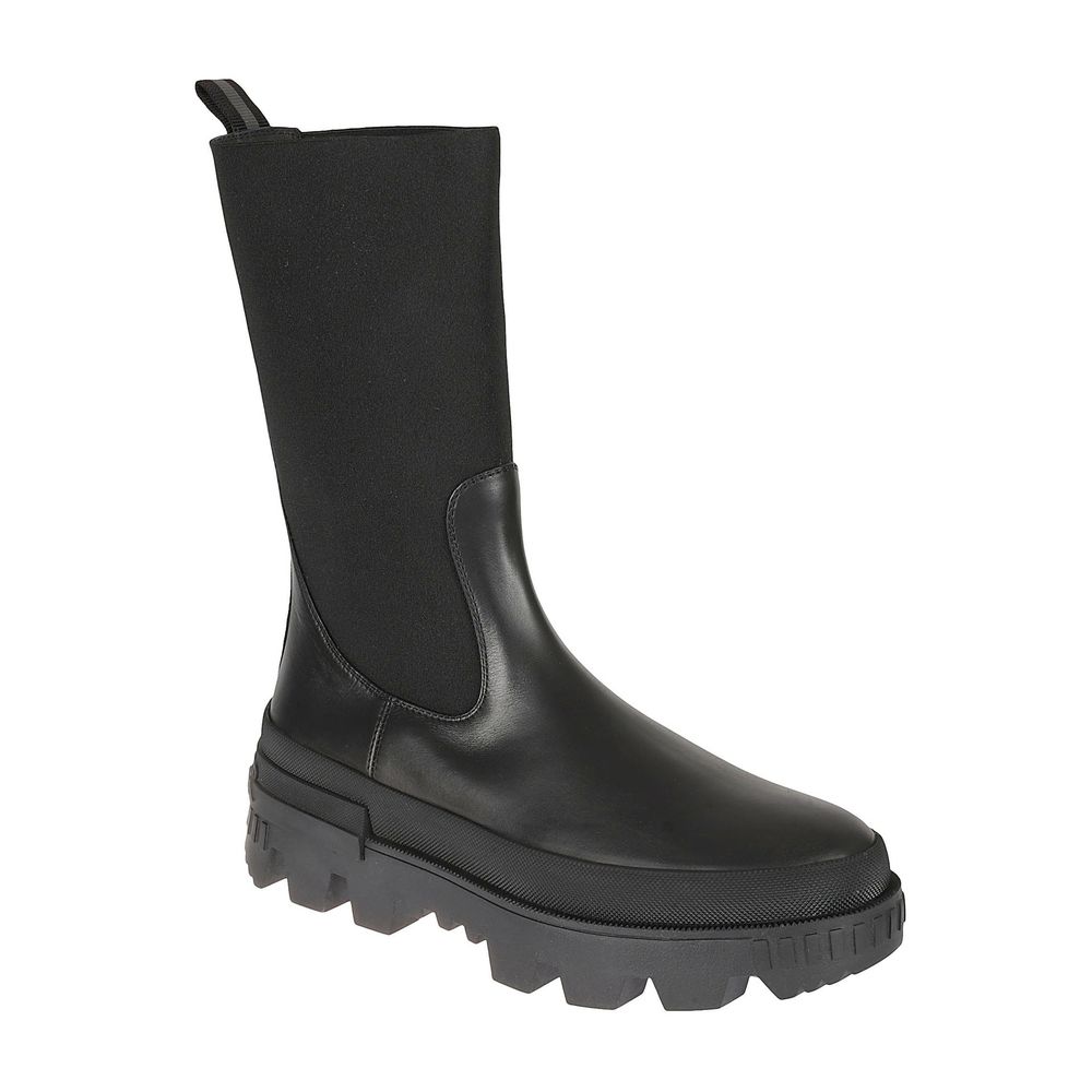 Black Calfskin Ankle Boots
