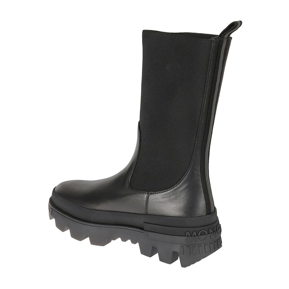 Black Calfskin Ankle Boots