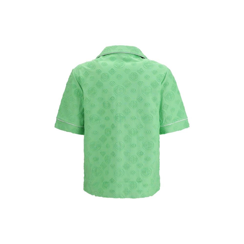 Bicolor Cotton Shortsleeve Shirt