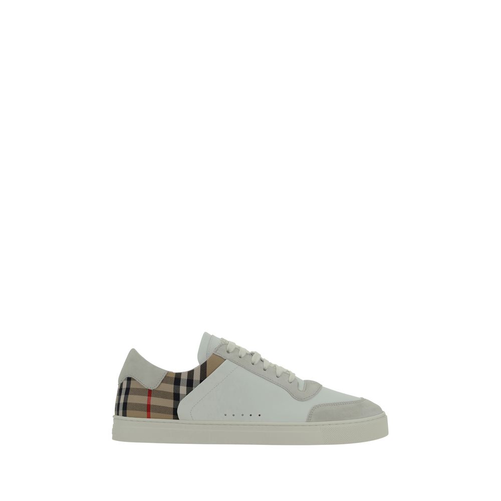 White Rubber Low Top Sneakers