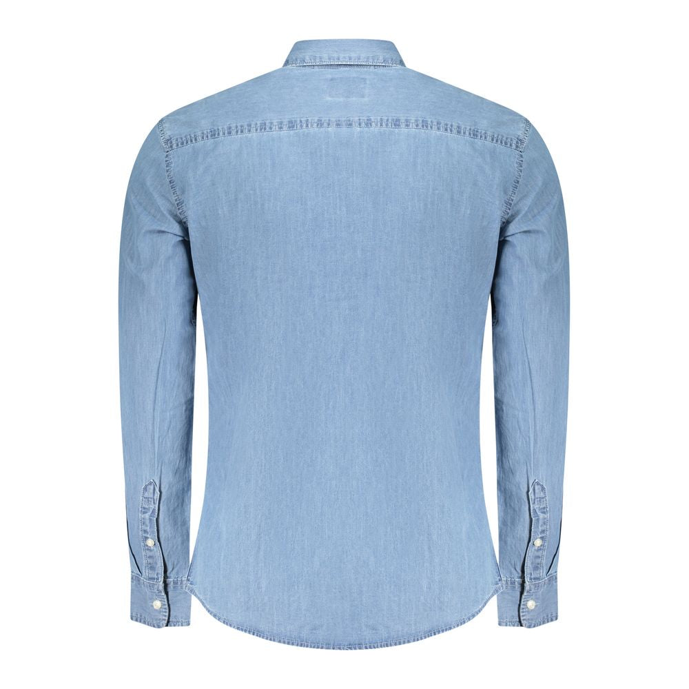Azzurro Cotton Men Shirt