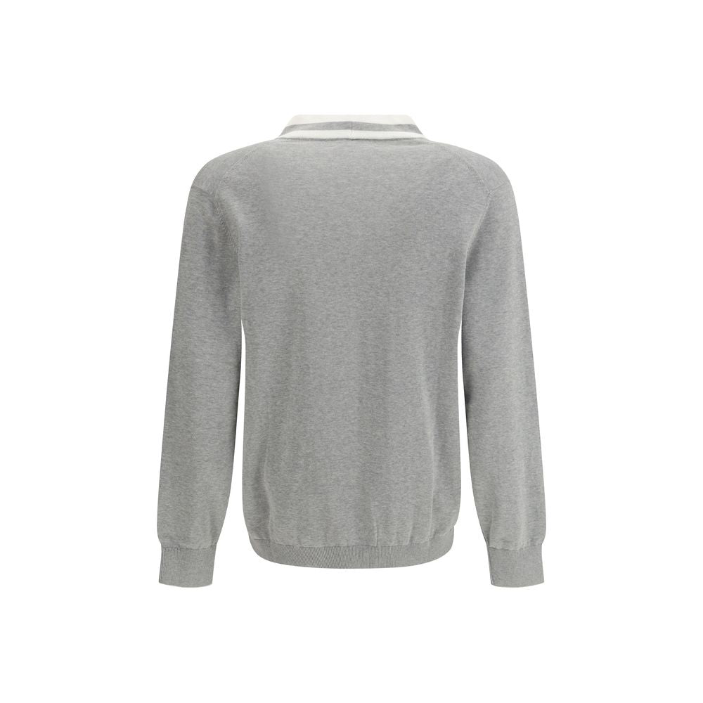 Gray Cotton Cardigan