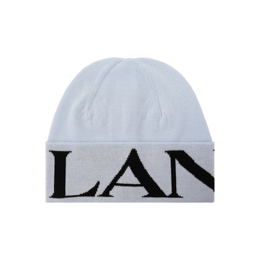 Blue Virgin Wool Beanie