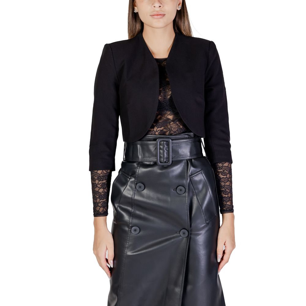 Black Polyester Coat